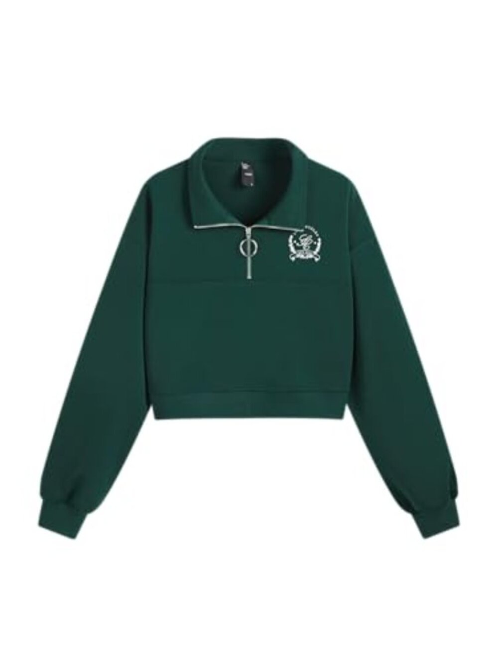 Women's Graphic Zipper Sweatshirt Collar Neck Long Sleeve Regular Fit Knit